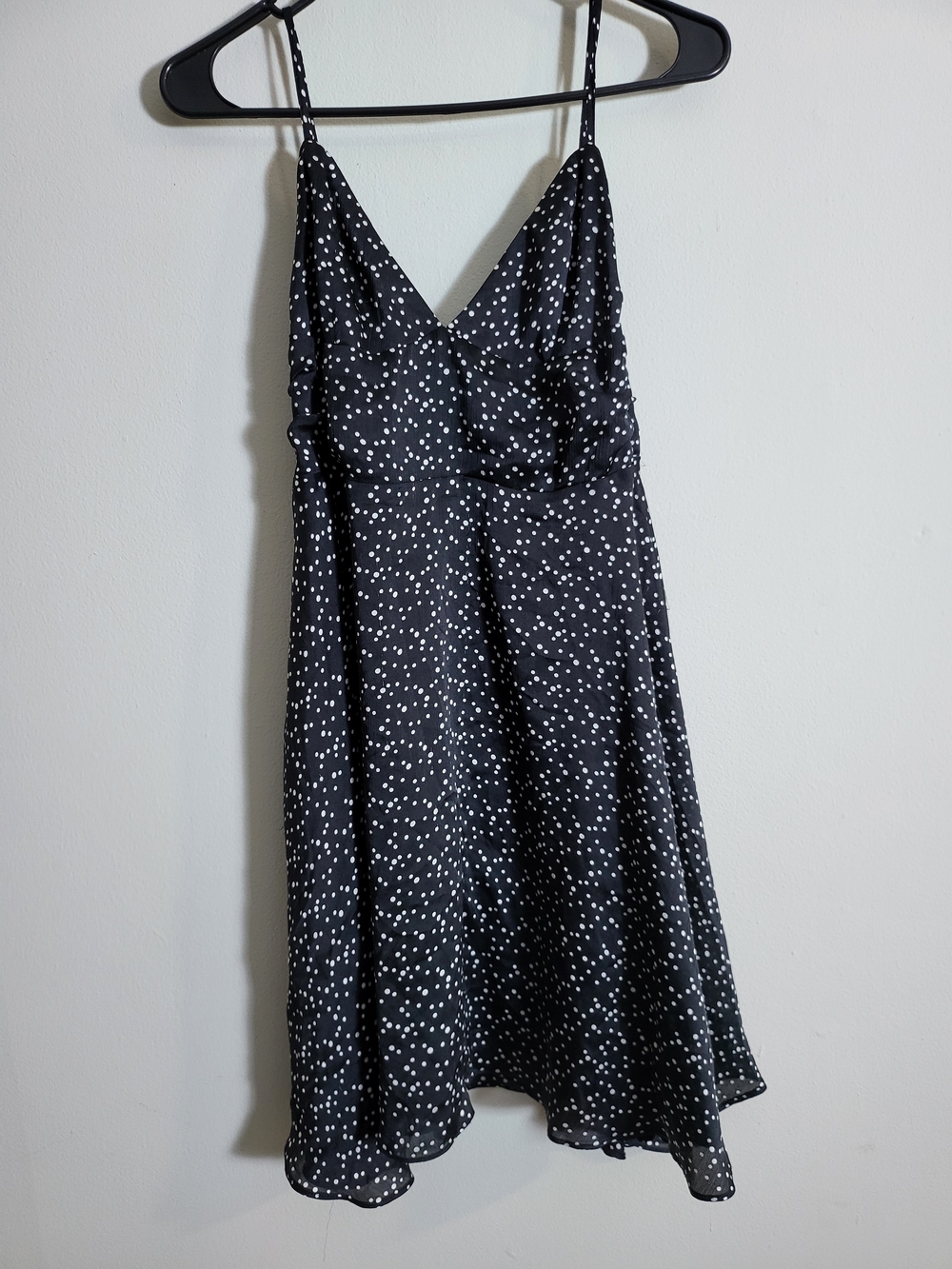Black & White Polka Dot Slip Dress